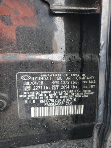 2019 HYUNDAI IONIQ SEL - KMHC75LC8KU106716