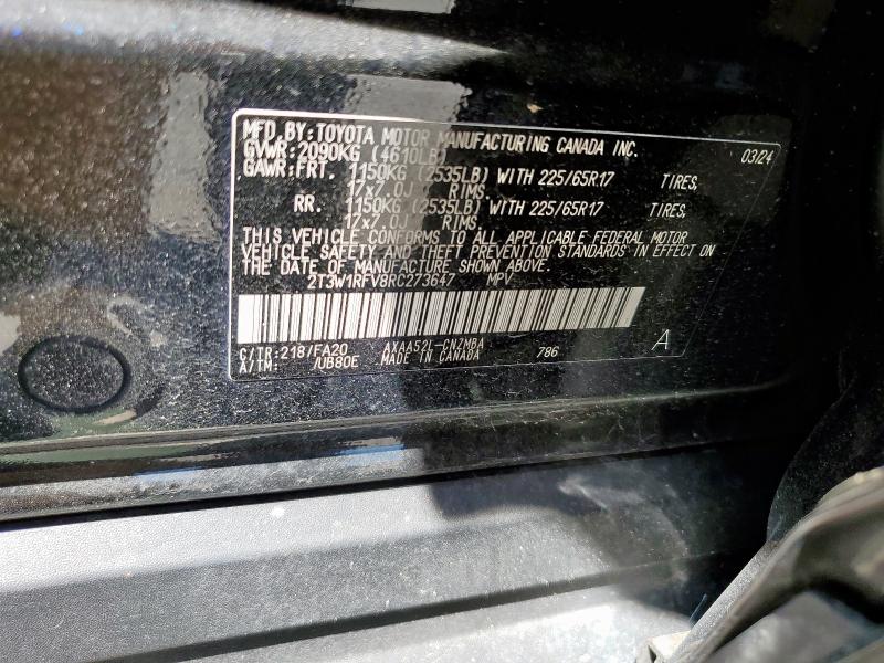 2024 TOYOTA RAV4 XLE - 2T3W1RFV8RC273647
