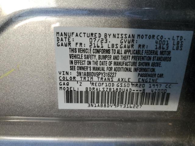 2023 NISSAN SENTRA SR 3N1AB8DV9PY316227