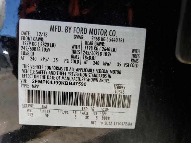 2019 FORD EDGE SEL - 2FMPK4J99KBB47590