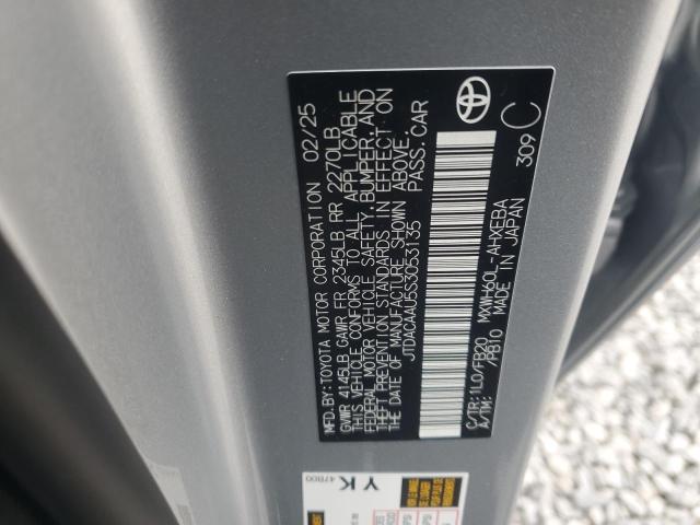 2025 TOYOTA PRIUS LE - JTDACAAU5S3053135