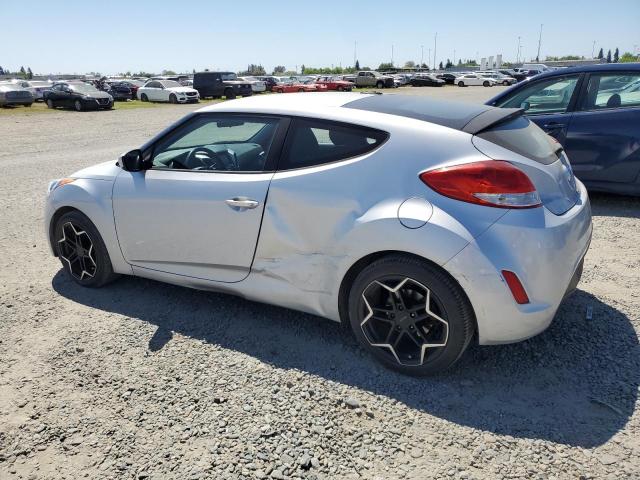 HYUNDAI VELOSTER 2017 silver coupe 3d gas KMHTC6AD1HU311574 photo #3