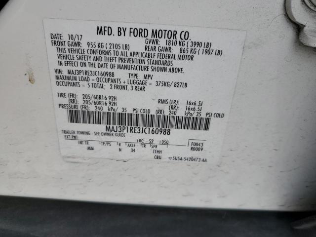 2018 FORD ECOSPORT S - MAJ3P1RE3JC160988