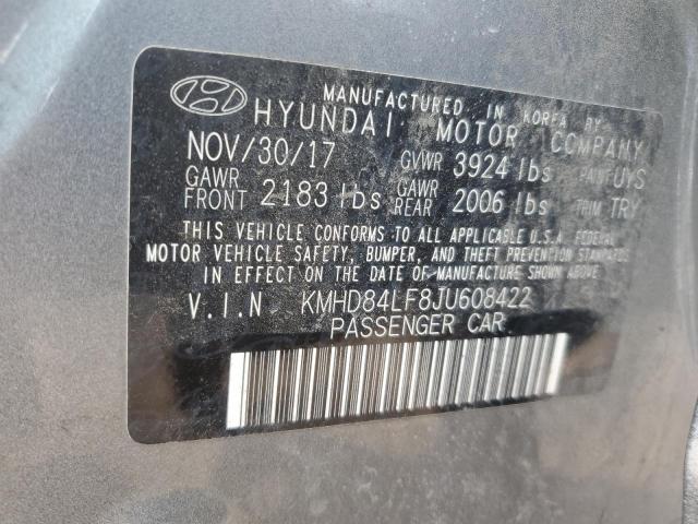 2018 HYUNDAI ELANTRA SE - KMHD84LF8JU608422