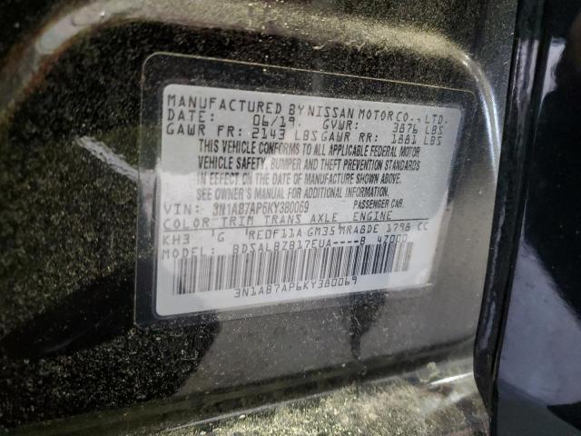 2019 NISSAN SENTRA S - 3N1AB7AP6KY380069