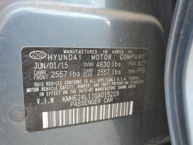 2016 HYUNDAI SONATA HYB - KMHE24L11GA015229