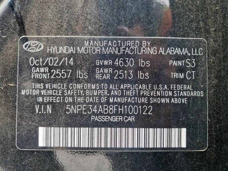 5npe34ab8fh100122 - 2015 Hyundai Sonata Sport - #51454485