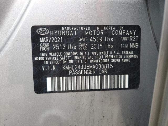 2021 HYUNDAI SONATA HYB KMHL24JJ8MA033815