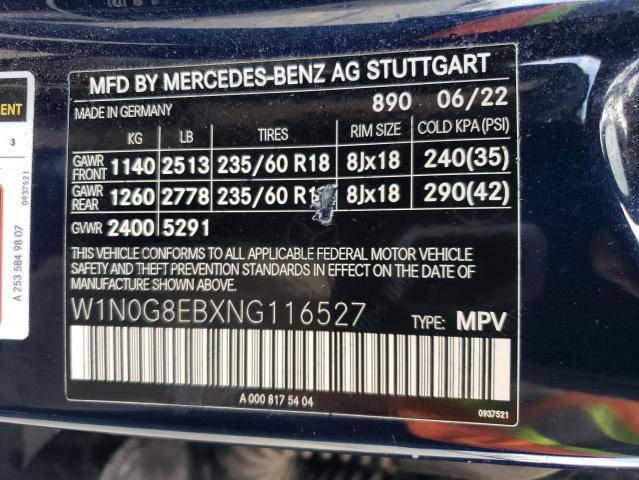 2022 MERCEDES-BENZ GLC 300 4M - W1N0G8EBXNG116527
