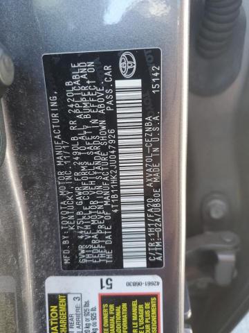 2018 TOYOTA CAMRY L - 4T1B11HK2JU047926