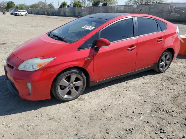 TOYOTA PRIUS 2015 red  hybrid engine JTDKN3DUXF0400620 photo #1