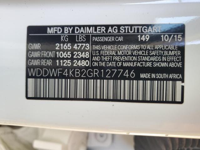 2016 MERCEDES-BENZ C 300 4MAT - WDDWF4KB2GR127746