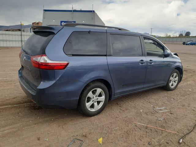 TOYOTA SIENNA LE 2017 blue  gas 5TDKZ3DC3HS864375 photo #4