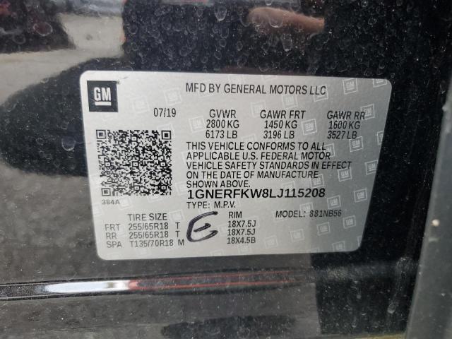2020 CHEVROLET TRAVERSE L - 1GNERFKW8LJ115208