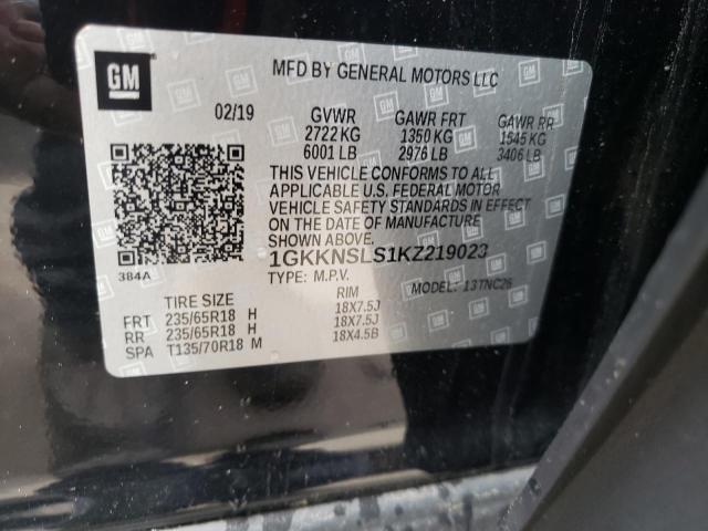 2019 GMC ACADIA SLE 1GKKNSLS1KZ219023