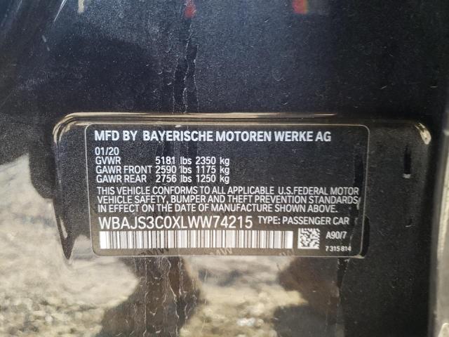 2020 BMW 540 XI WBAJS3C0XLWW74215