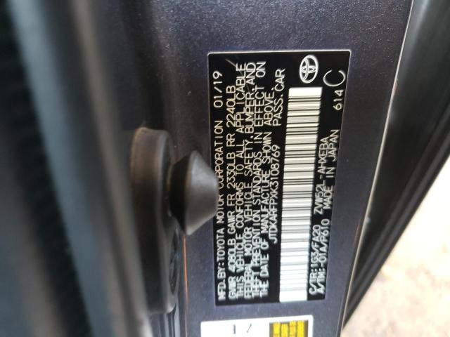 2019 TOYOTA PRIUS PRIM - JTDKARFPXK3108769