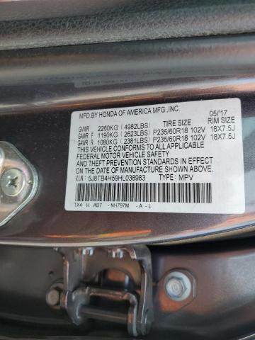 2017 ACURA RDX TECHNO 5J8TB4H59HL038983
