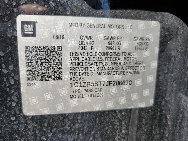 2018 CHEVROLET MALIBU LS - 1G1ZB5ST7JF286670