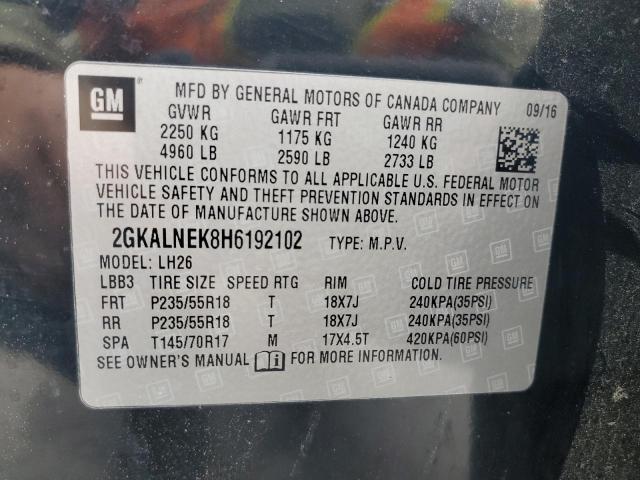 2017 GMC TERRAIN SL - 2GKALNEK8H6192102