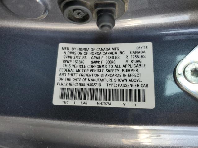 2018 HONDA CIVIC LX - 2HGFC4B55JH302710