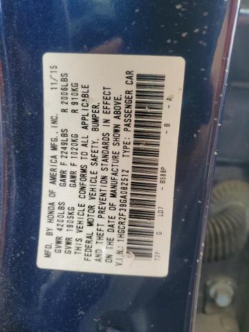 2016 HONDA ACCORD LX - 1HGCR2F39GA082512