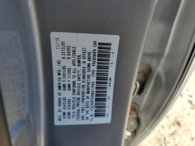 2017 HONDA ACCORD EXL - 1HGCR3F00HA017450
