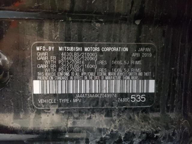 2019 MITSUBISHI ECLIPSE CR JA4AT3AA4KZ049974