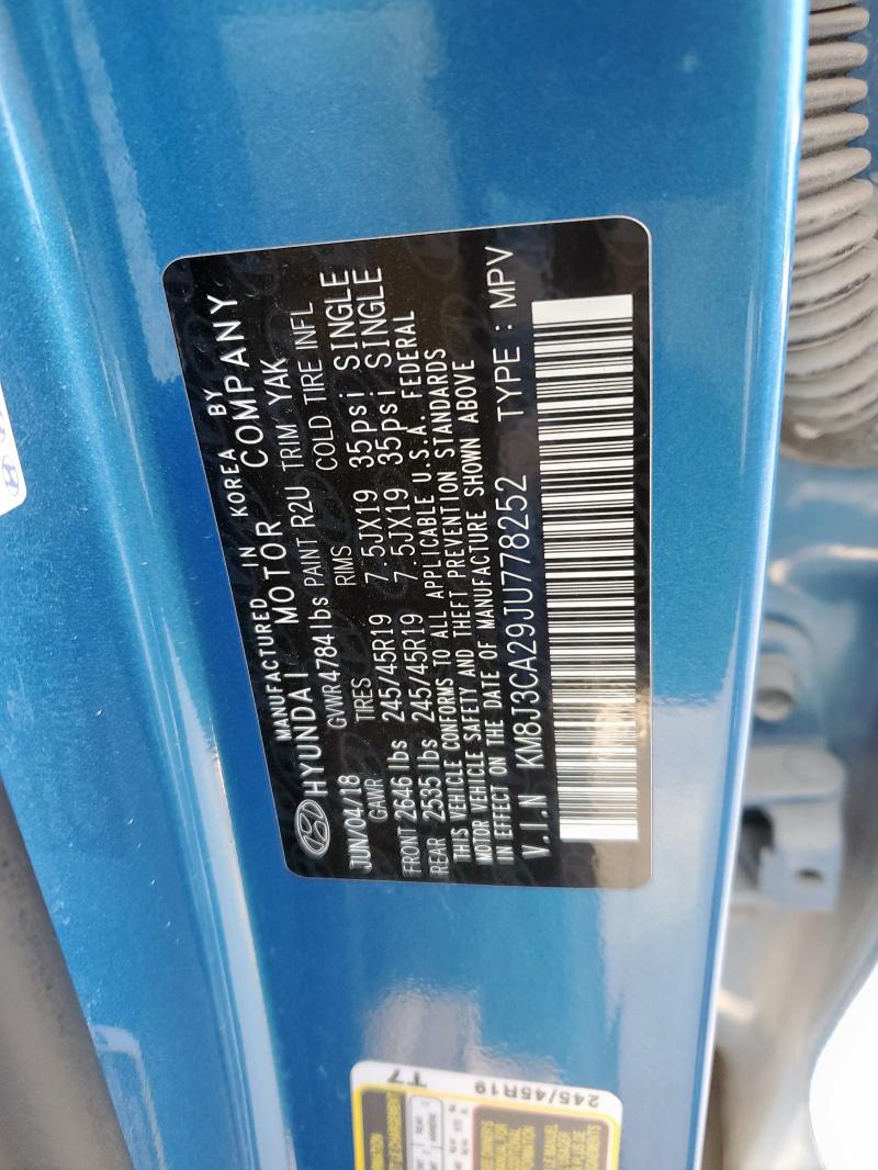 2018 HYUNDAI TUCSON VAL KM8J3CA29JU778252