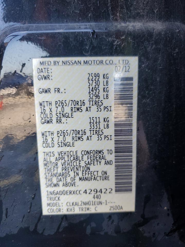 Lot #3144859538 2012 NISSAN FRONTIER S