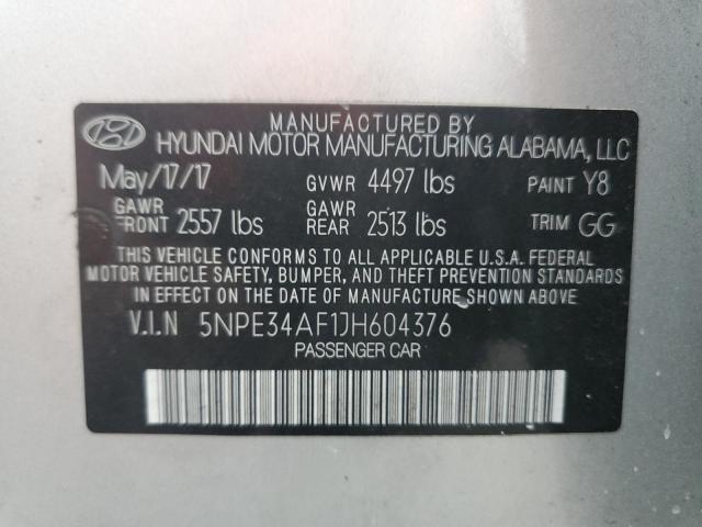 2018 HYUNDAI SONATA SPO - 5NPE34AF1JH604376
