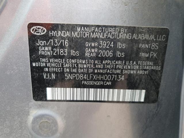 2017 HYUNDAI ELANTRA SE 5NPD84LFXHH007134