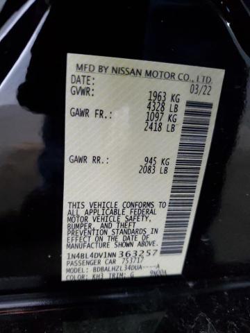 2022 NISSAN ALTIMA SV - 1N4BL4DV1NN363257
