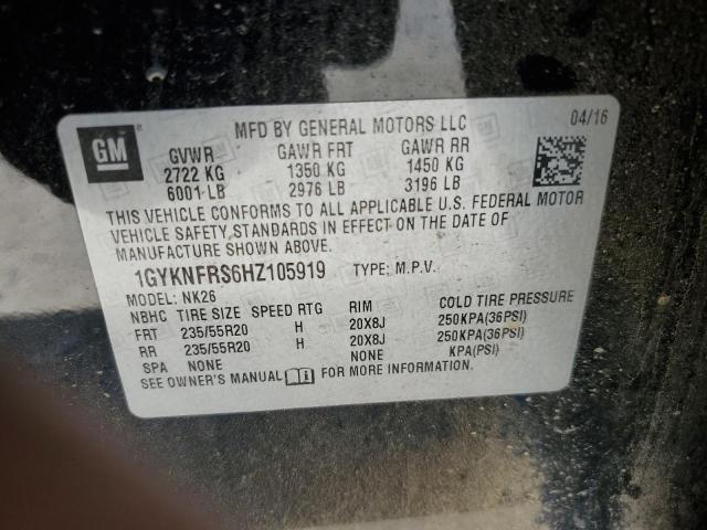 2017 CADILLAC XT5 PLATIN - 1GYKNFRS6HZ105919