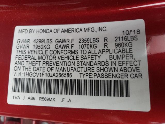 2018 HONDA ACCORD LX - 1HGCV1F10JA266586