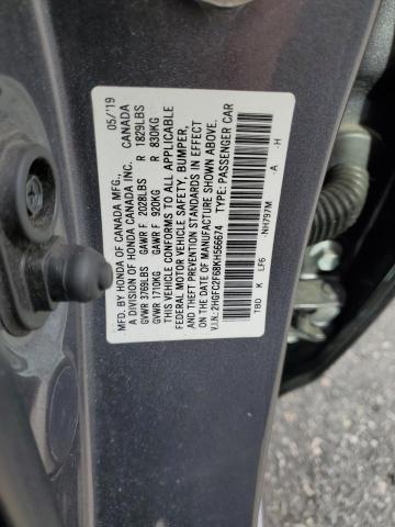 2019 HONDA CIVIC LX - 2HGFC2F68KH566674