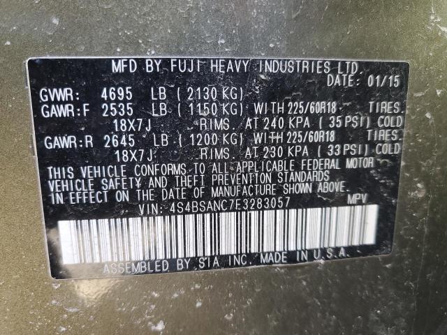 2015 SUBARU OUTBACK 2. - 4S4BSANC7F3283057