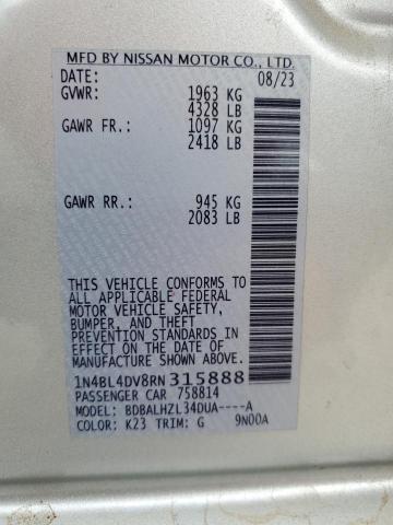 2024 NISSAN ALTIMA SV - 1N4BL4DV8RN315888