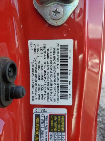 2015 HONDA CIVIC EXL - 2HGFG3B08FH514916