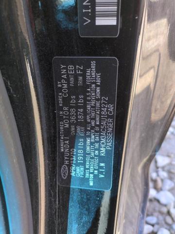 2010 HYUNDAI ACCENT BLU - KMHCM3AC5AU184272