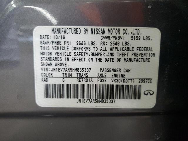 2017 INFINITI Q50 PREMIU - JN1EV7AR5HM835337