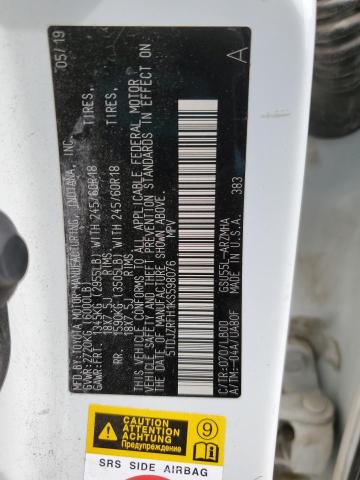 2019 TOYOTA HIGHLANDER SE 5TDJZRFH1KS598076