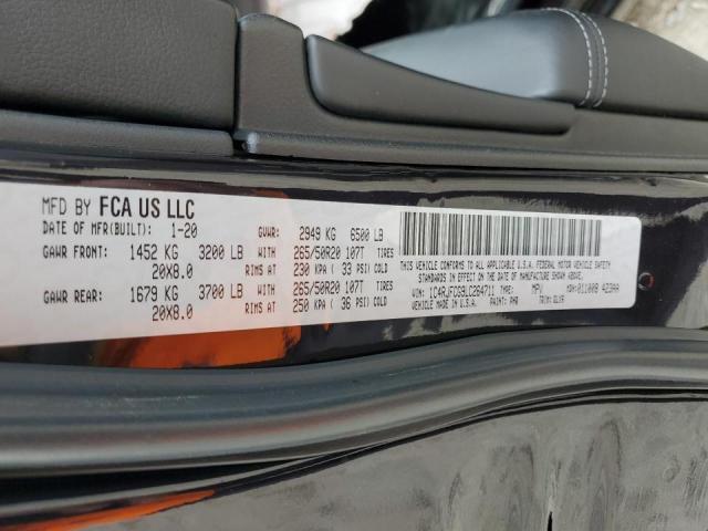 2020 JEEP GRAND CHER - 1C4RJFCG9LC264711