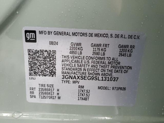 2025 CHEVROLET EQUINOX AC 3GNAXSEG9SL131037