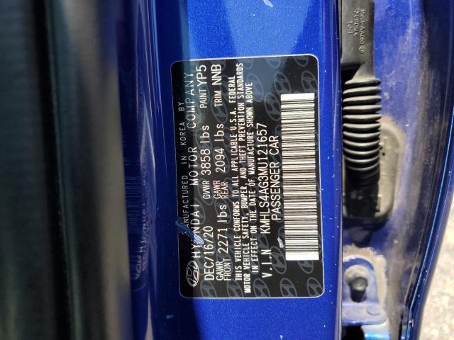 2021 HYUNDAI ELANTRA SE - KMHLS4AG3MU121657