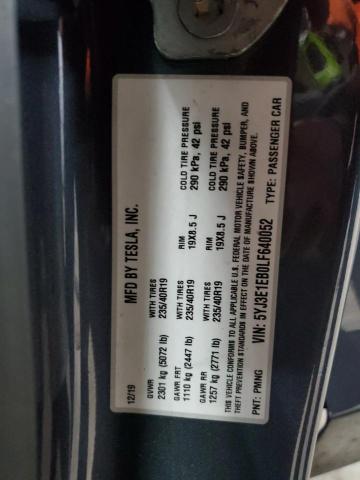 2020 TESLA MODEL 3 - 5YJ3E1EB0LF640052