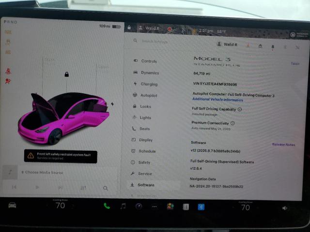 2021 TESLA MODEL 3 - 5YJ3E1EA4MF939696