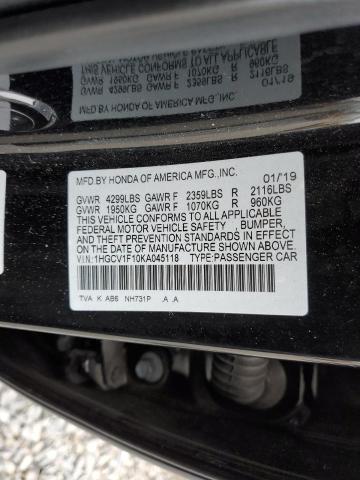 2019 HONDA ACCORD LX - 1HGCV1F10KA045118
