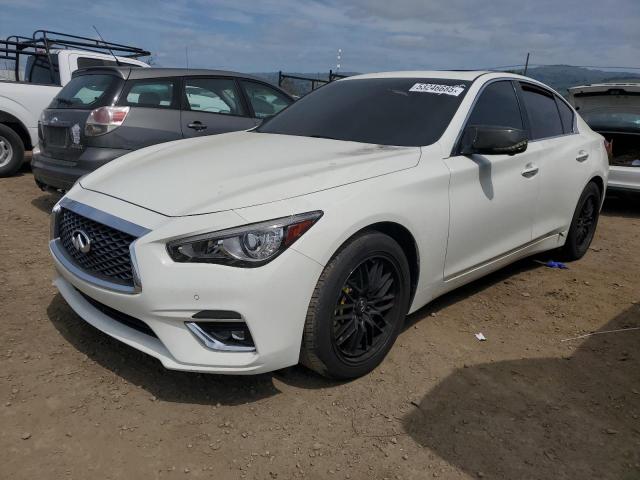 INFINITI Q50 LUXE 2021 white  gas JN1EV7BP8MM706354 photo #1