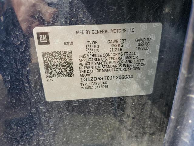 2018 CHEVROLET MALIBU LT - 1G1ZD5ST0JF206684